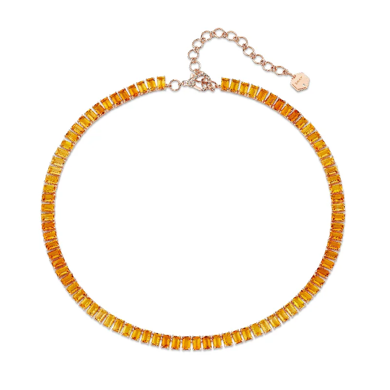 Personalized Jewelry At Special Discount Rates YELLOW SAPPHIRE & CITRINE OMBRE ETERNITY NECKLACE Personalized Jewelry At Special Discount Rates YELLOW SAPPHIRE & CITRINE OMBRE ETERNITY NECKLACE