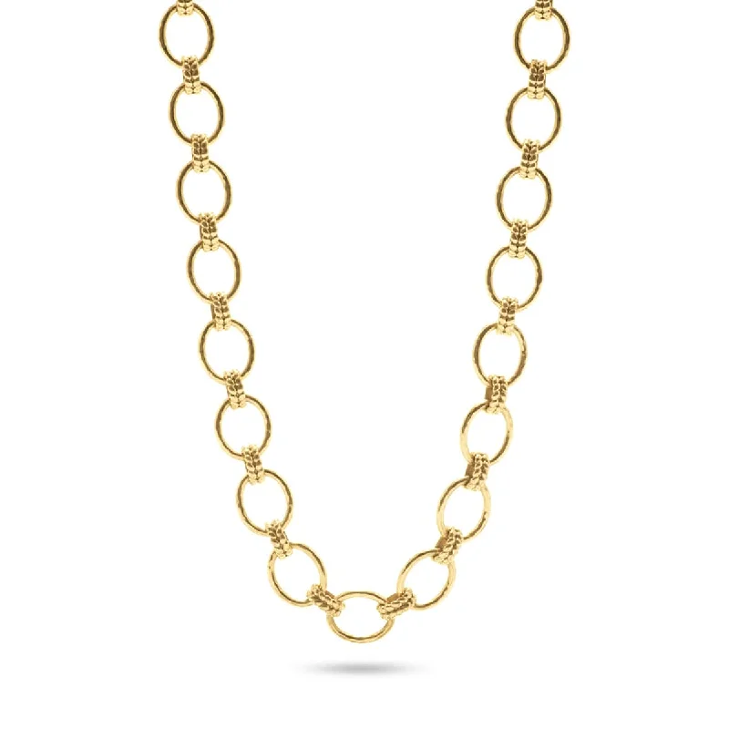 Grab Your Favorite Jewelry At The Lowest Prices Cleopatra Grande Link Necklace, 16"+2'' - Gold