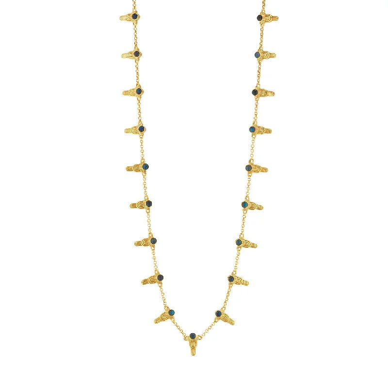 Holiday Jewelry Sale – Perfect Gifts At Great Prices Cleopatra Ra Gem Necklace, 16"+2" - Blue Labradorite Holiday Jewelry Sale – Perfect Gifts At Great Prices Cleopatra Ra Gem Necklace, 16"+2" - Blue Labradorite