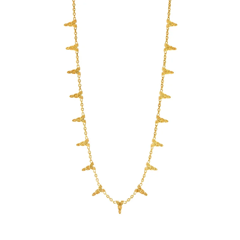 Unique Jewelry Designs Now At Discounted Rates Cleopatra Ra Necklace, 16"+2" - Gold Unique Jewelry Designs Now At Discounted Rates Cleopatra Ra Necklace, 16"+2" - Gold