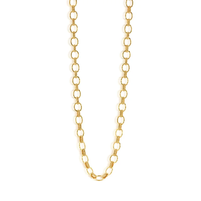 Affordable Glamour – Premium Jewelry At Special Prices Cleopatra Small Link Necklace, 32" - Gold