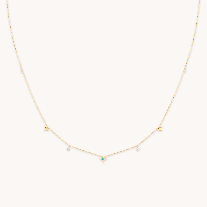 Exclusive Gemstone Jewelry At Special Prices Cosmic Star Opal Charm Necklace in Solid Gold