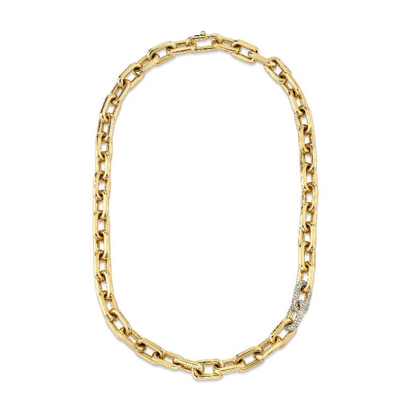 Best Jewelry Deals – Premium Quality At Exclusive Discounts DIAMOND DOUBLE PAVE CABLE LINK NECKLACE