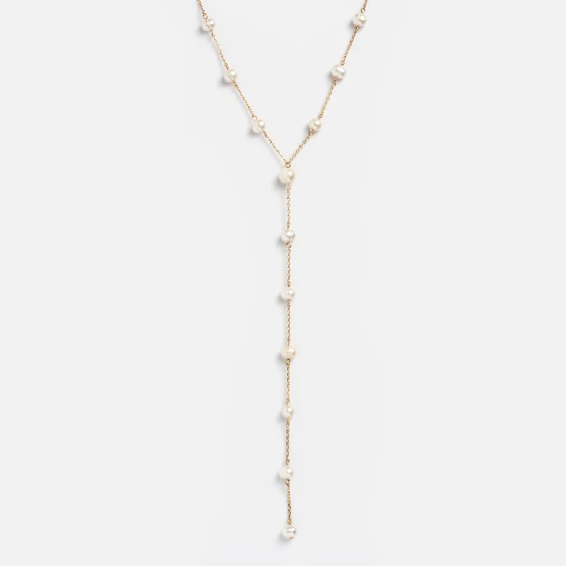 Unlock Unbeatable Jewelry Deals Before They’Re Gone Dripping Pearl Lariat Necklace
