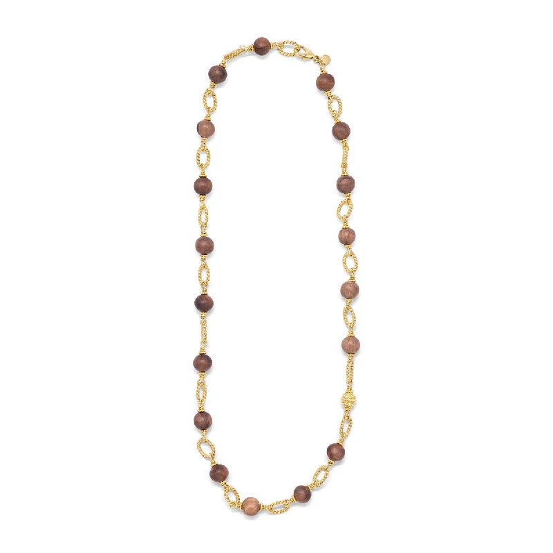 Don't Miss Out On Jaw-Dropping Jewelry Discounts Earth Goddess Chain, 24'' - Teak