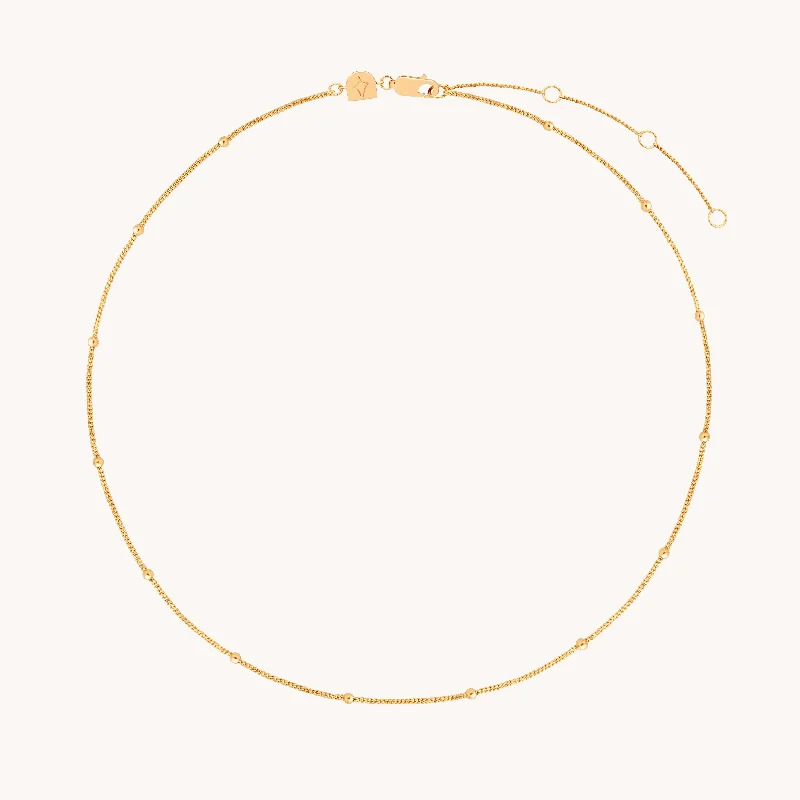 Holiday Jewelry Sale – Perfect Gifts At Great Prices Essential Beaded Chain Necklace in Gold