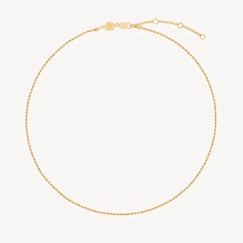 Limited-Stock Jewelry Sale – Once It's Gone, It's Gone Essential Rope Chain Necklace in Gold
