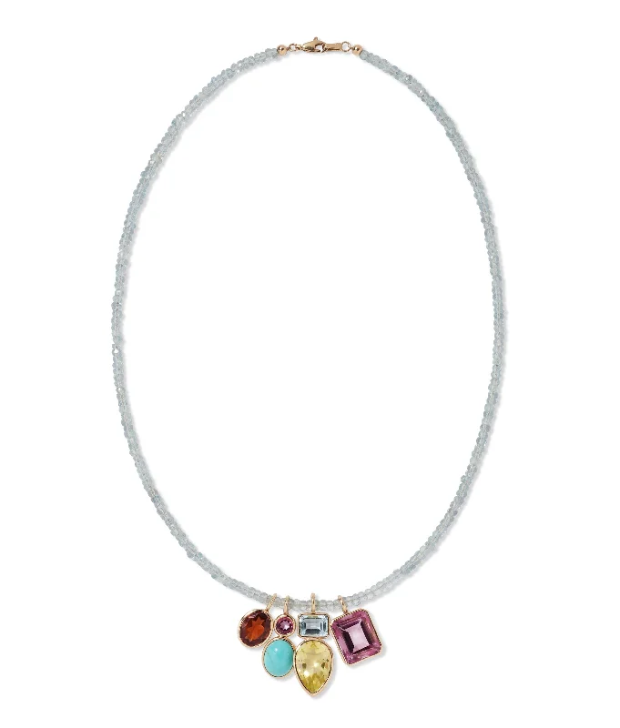 Sparkle On A Budget – Fine Jewelry For Less Fine Mood Charm Necklace in Aquamarine Oasis