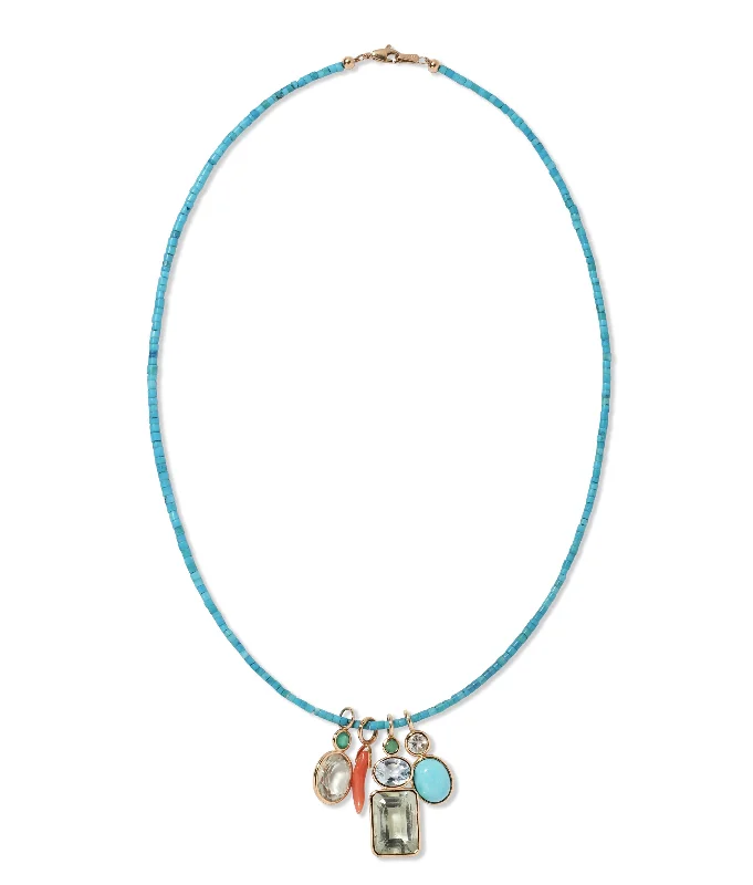 Jewelry Deals That Outshine The Rest Fine Mood Charm Necklace in Turquoise Tide