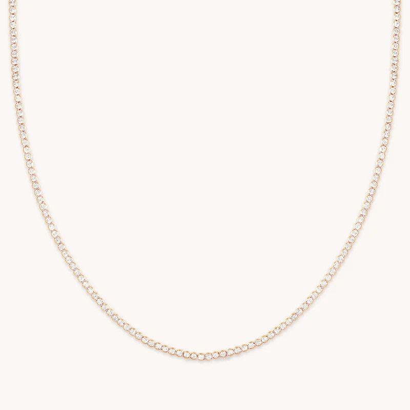 Unmissable Jewelry Sale – Shop Before It's Too Late Gleam Tennis Chain Necklace in Rose Gold