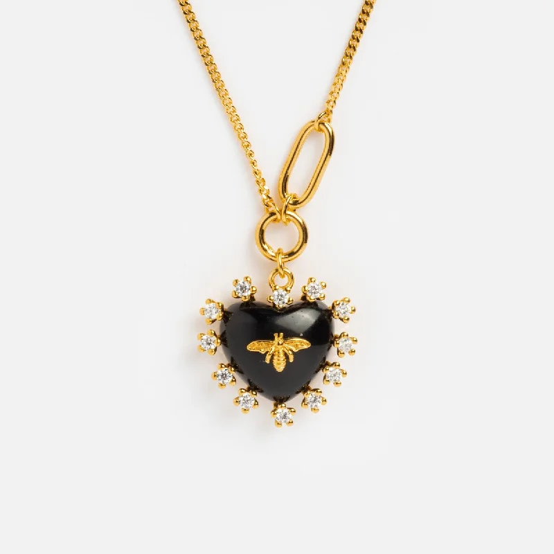 Seasonal Jewelry Sale – Upgrade Your Style Today Heart Bee Necklace