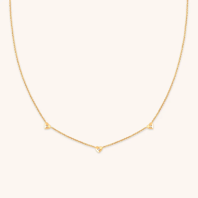 Jewelry Clearance – Final Chance To Save Big Heart Charm Necklace in Gold