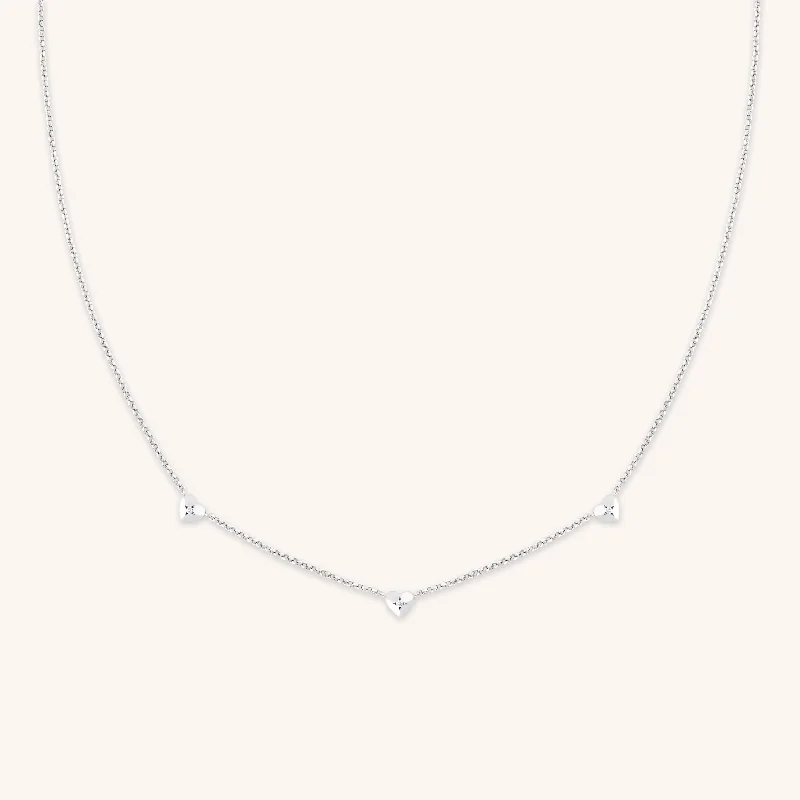 Limited-Stock Jewelry Sale – Once It's Gone, It's Gone Heart Charm Necklace in Silver