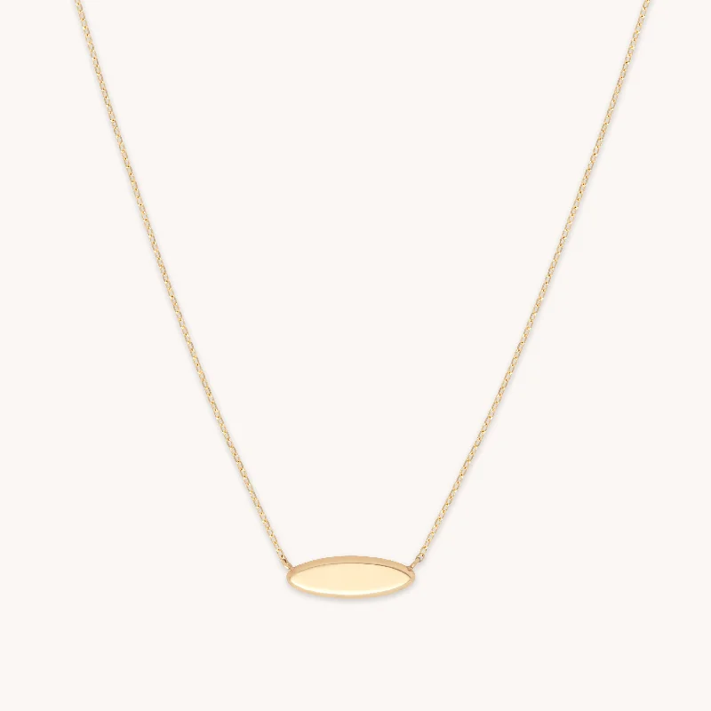 Shop Dazzling Jewelry At The Best Prices ID Pendant Necklace in Solid Gold