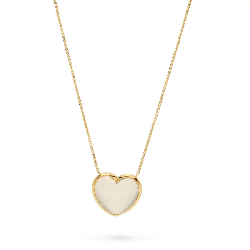 Affordable Luxury Jewelry – Style At A Great Price Love Necklace, 16"+2'' - Clear Quartz
