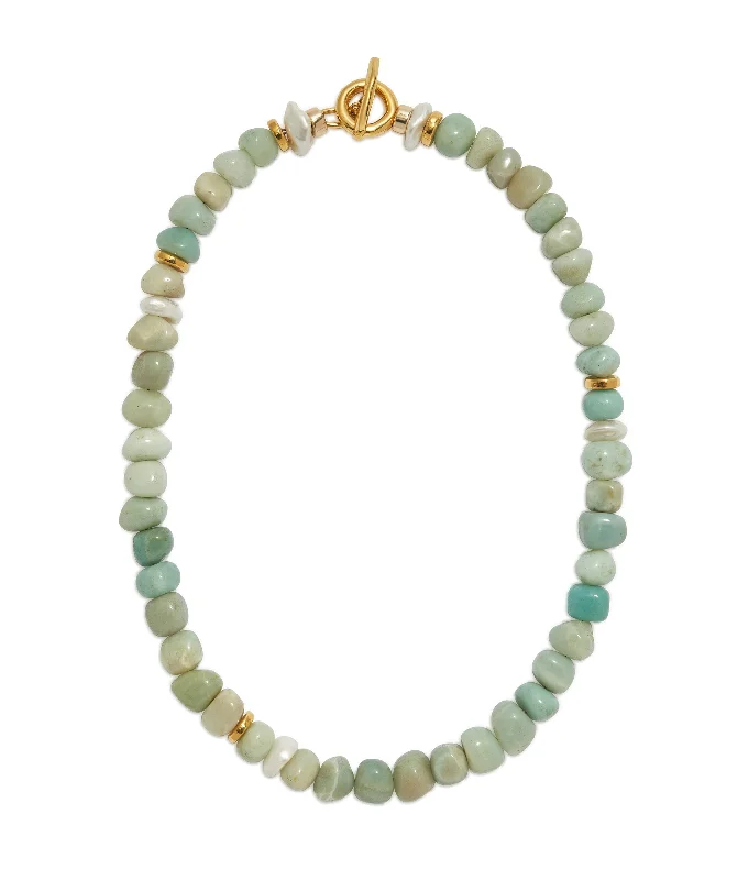 Discounted Luxury Jewelry – Shine Without The Splurge Mood Necklace in Amazonite