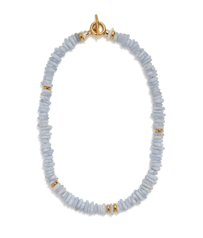 Luxury Jewelry At Unbeatable Discounts Mood Necklace in Blue Lace Agate