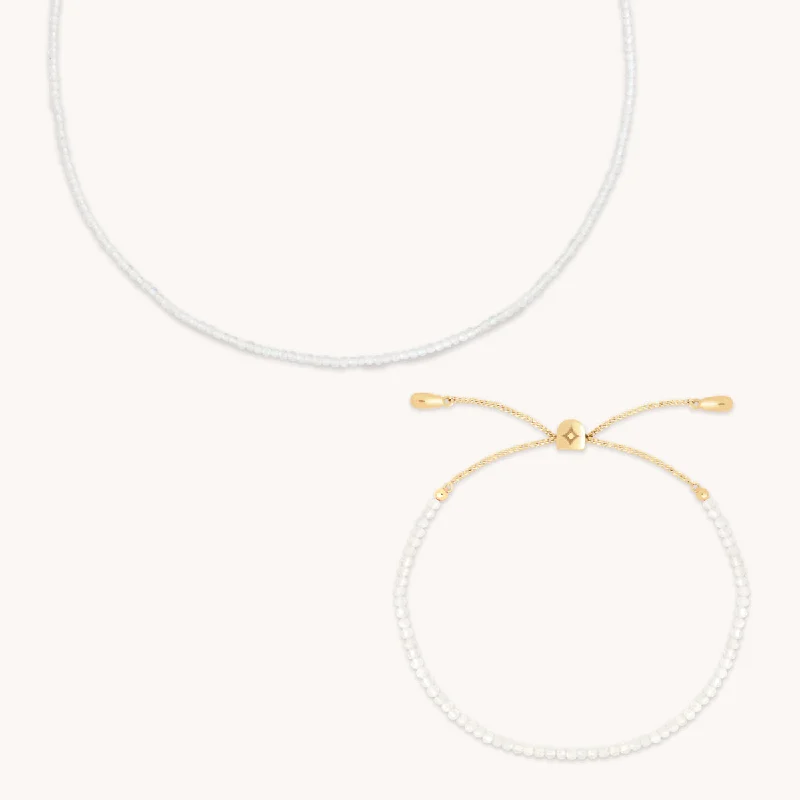 Shop Fine Jewelry With Exclusive Savings Moonstone Gemstone Gift Set in 9k Gold