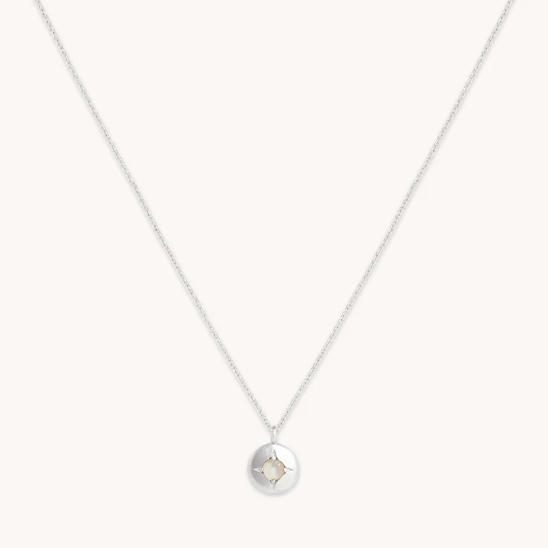 Shop Trending Jewelry With Exclusive Savings October Opal Birthstone Necklace in Solid White Gold Shop Trending Jewelry With Exclusive Savings October Opal Birthstone Necklace in Solid White Gold