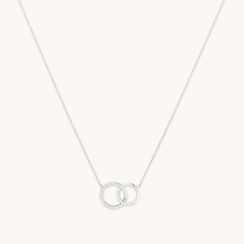 Modern Jewelry At Exclusive Discounts – Shop Today Orbit Topaz Necklace in Solid White Gold
