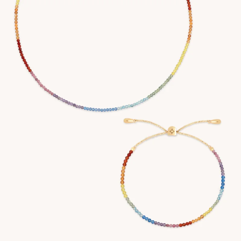 Best Jewelry Deals – Shop Premium Pieces At Great Prices Rainbow Gemstone Gift Set in 9k Gold