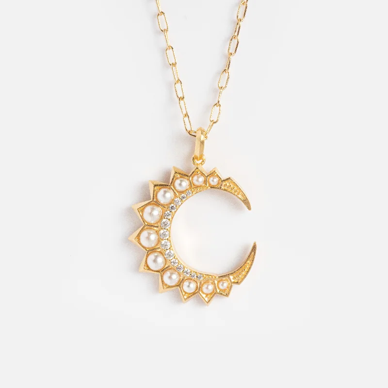 Buy More, Save More On Stunning Jewelry Designs Selene Crescent Necklace