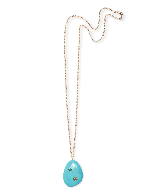 Special Sale On Handcrafted Jewelry – Shop Today Sleeping Beauty Turquoise & 14K Gold Pendant Necklace