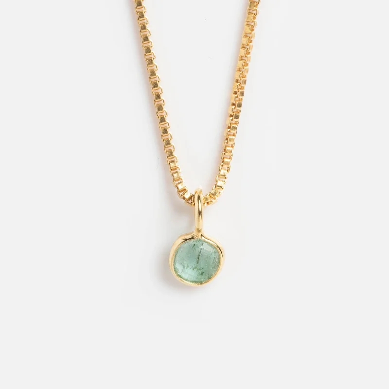 Premium Jewelry, Premium Discounts – Act Fast Sofia Slice Necklace with Emerald