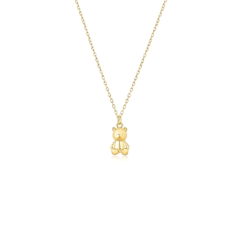 Flash Sale On Exquisite Jewelry – Don't Miss Out Teddy Necklace - Solid Gold