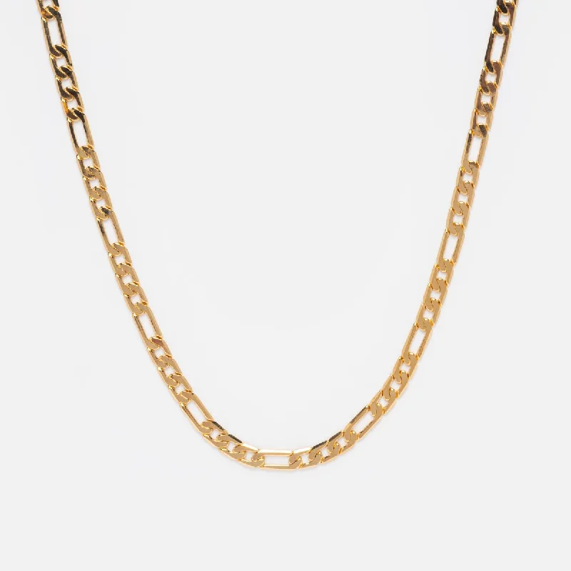 Timeless Elegance At Unbelievable Discounts Thick Gold Figaro Chain