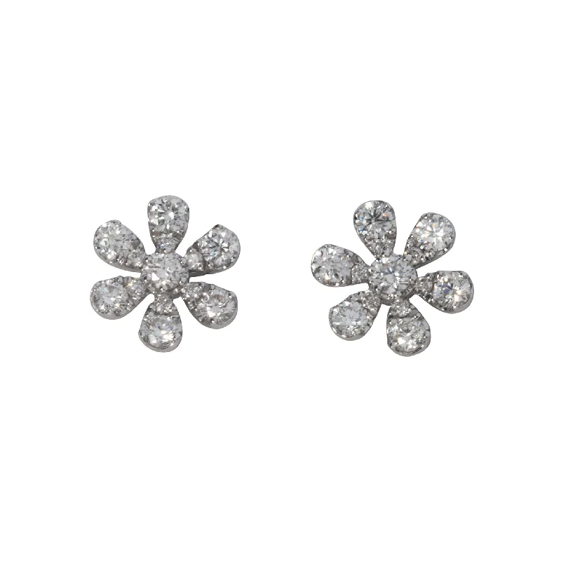 Stunning Jewelry At A Fraction Of The Price .5ct Diamond 14K White Gold Daisy Stud Earrings Stunning Jewelry At A Fraction Of The Price .5ct Diamond 14K White Gold Daisy Stud Earrings