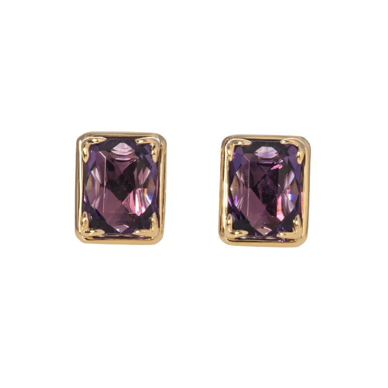 Bestselling Jewelry At Special Promotional Rates Amethyst 14K Yellow Gold River Stud Earrings Bestselling Jewelry At Special Promotional Rates Amethyst 14K Yellow Gold River Stud Earrings