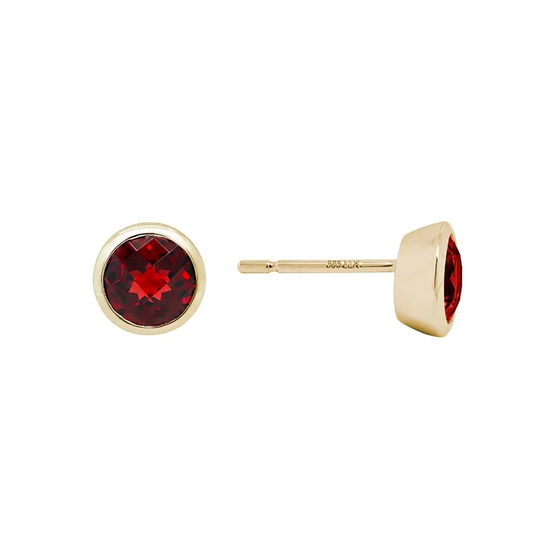 Garnet Stud Earrings