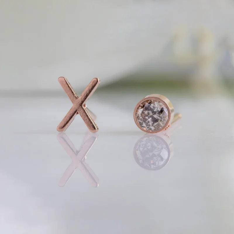 Huge Savings On Timeless Jewelry Collections The XO' Salt and Pepper Diamond Stud Earrings | 14K Rose Gold Huge Savings On Timeless Jewelry Collections The XO' Salt and Pepper Diamond Stud Earrings | 14K Rose Gold