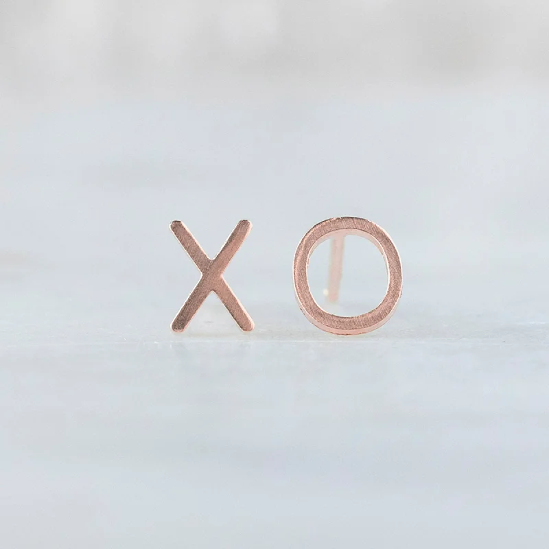 Seasonal Jewelry Deals – Elevate Your Style The XO' Stud Earrings | 14K Rose Gold
