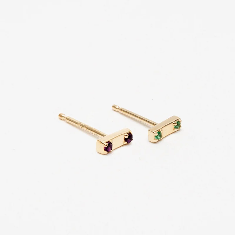 Fashion-Forward Jewelry At Incredible Prices Two Stone Bar Stud Earrings