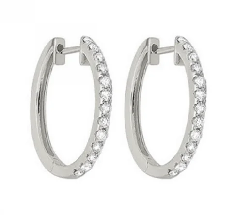 Flash Sale On Stunning Jewelry – Don't Miss Out 1/10 CTW Diamond Hoop Earrings