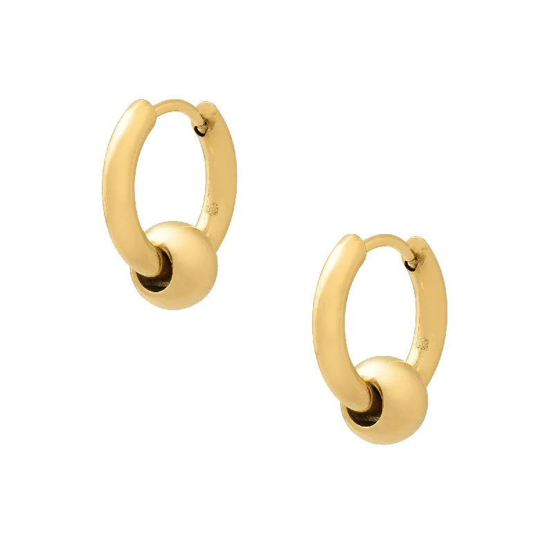 Celebrate With Sparkle – Jewelry Sale Now Live Ball Hoop Earrings (Gold)