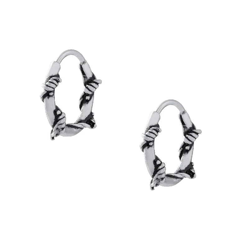 Jewelry Sale Bonanza – Grab Your Sparkle Now Barbed Wire Hoop Earrings