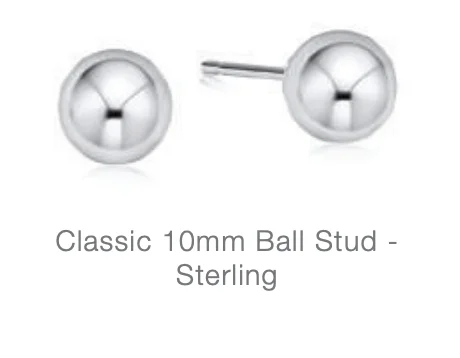 Affordable Luxury Jewelry For Every Occasion classic 10mm ball stud - sterling by enewton Affordable Luxury Jewelry For Every Occasion classic 10mm ball stud - sterling by enewton