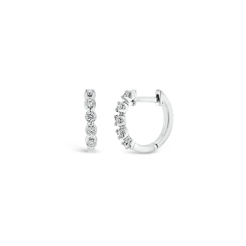 Timeless Jewelry Styles At Wallet-Friendly Prices Diamond 5-Stone Huggie Earrings