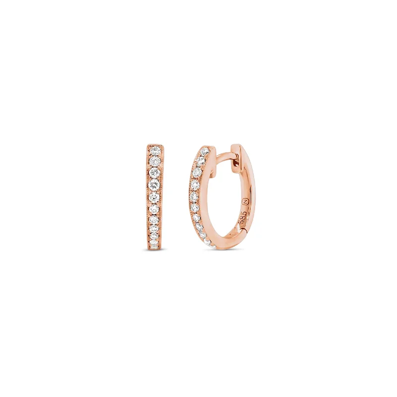 Modern Jewelry At Exclusive Discounts – Shop Today Diamond Medium Huggie Earrings with Milgrain Detail Modern Jewelry At Exclusive Discounts – Shop Today Diamond Medium Huggie Earrings with Milgrain Detail