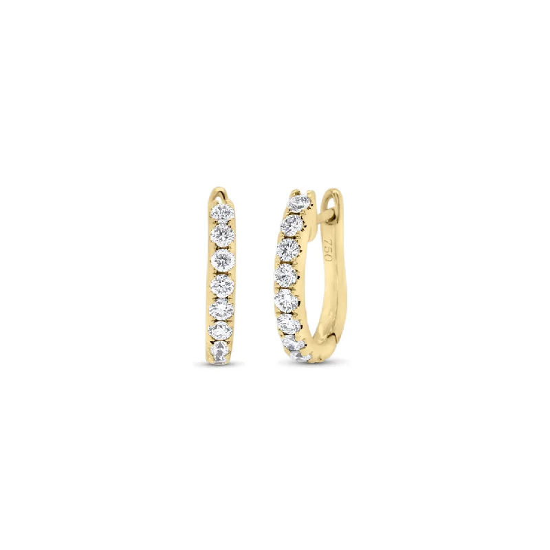 Huge Savings On Timeless Jewelry Collections Diamond Medium Simple Huggie Earrings