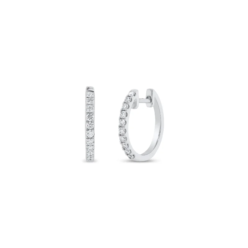 Shop Handcrafted Jewelry At Special Promotional Rates Diamond Simple Everyday Huggie Earrings