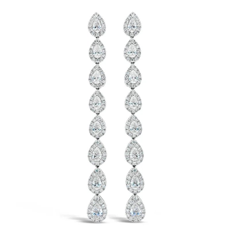Shop Stylish Jewelry Now And Save Big Diamond Teardrop Long Dangle Earrings
