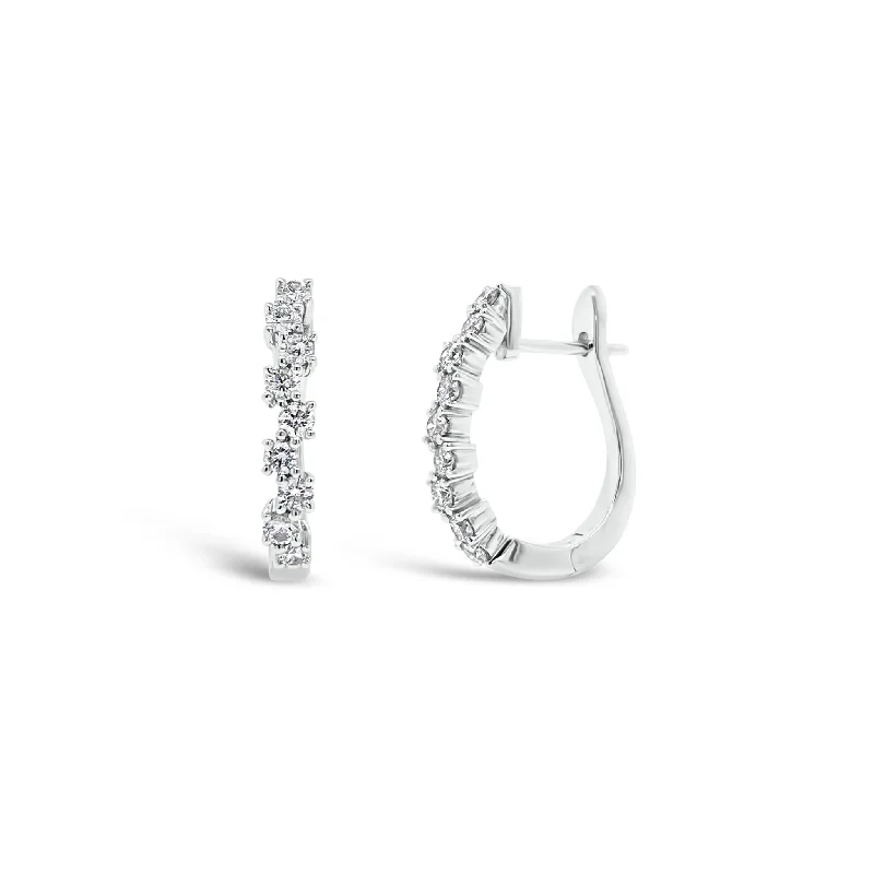 Sparkle For Less – Shop Our Limited-Time Jewelry Deals Diamond Zig-Zag Huggie Earrings