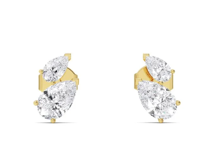 Personalized Jewelry Sale – Meaningful Gifts At Great Prices Double Pear Shaped Lab Grown Diamond Studs Personalized Jewelry Sale – Meaningful Gifts At Great Prices Double Pear Shaped Lab Grown Diamond Studs
