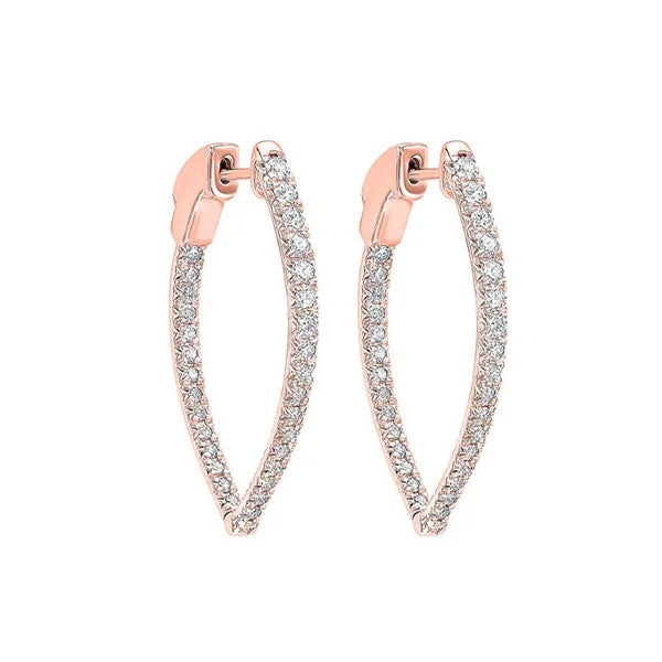 Exclusive Online Jewelry Sale – Don't Wait 14KT ROSE GOLD DIAMOND (1CTW) EARRING