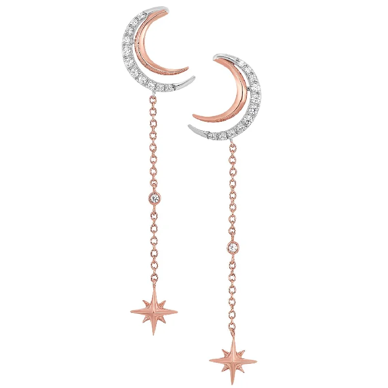 Luxury Meets Affordability – Jewelry Sale Now Live 14KT Rose Gold Celestial Earrings