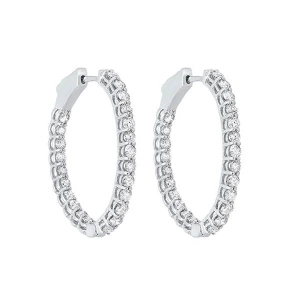 Bohemian-Inspired Jewelry For Free-Spirited Fashion 14KT WHITE GOLD DIAMOND (2CTW) EARRING